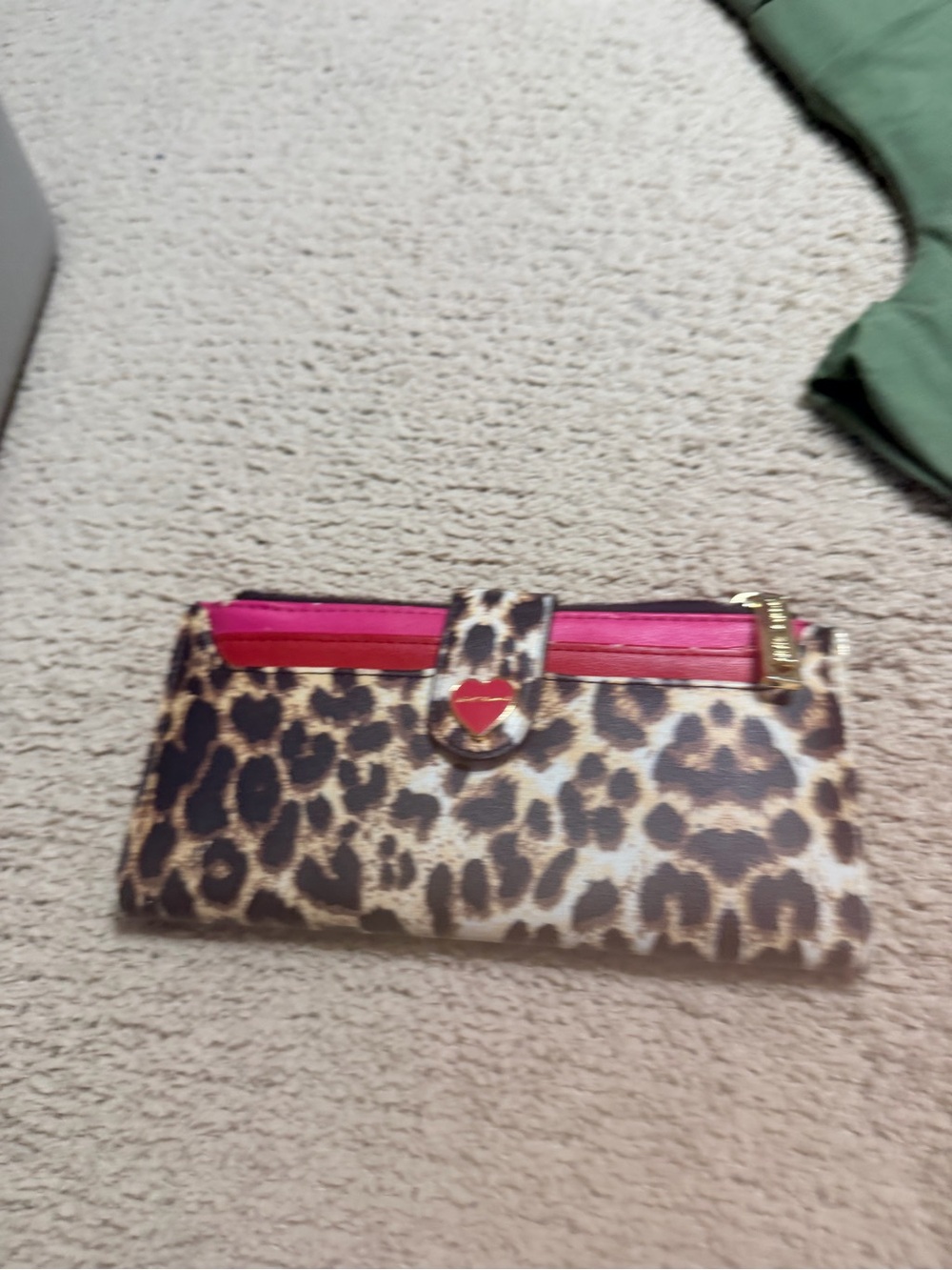 Betsey Johnson Leopard Print Wallet Clutch